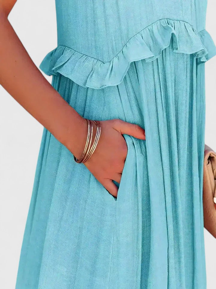 Amelie | Women's Elegant Draped Maxi Dress