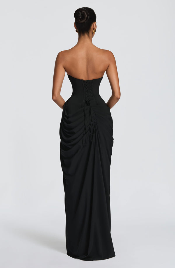 Iseult | Women's Strapless Corset Maxi Dress