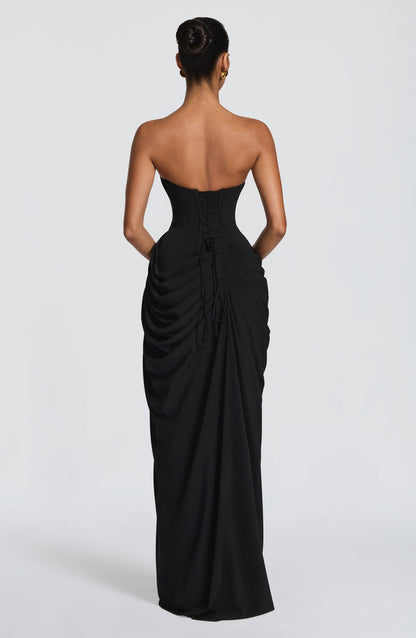 Iseult | Women's Strapless Corset Maxi Dress