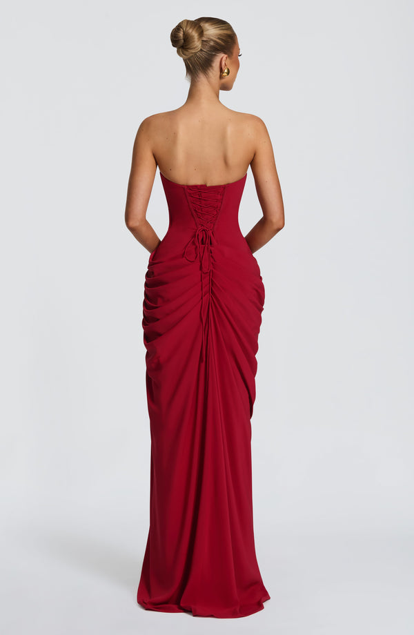 Iseult | Women's Strapless Corset Maxi Dress