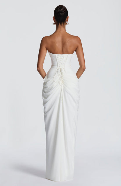 Iseult | Women's Strapless Corset Maxi Dress