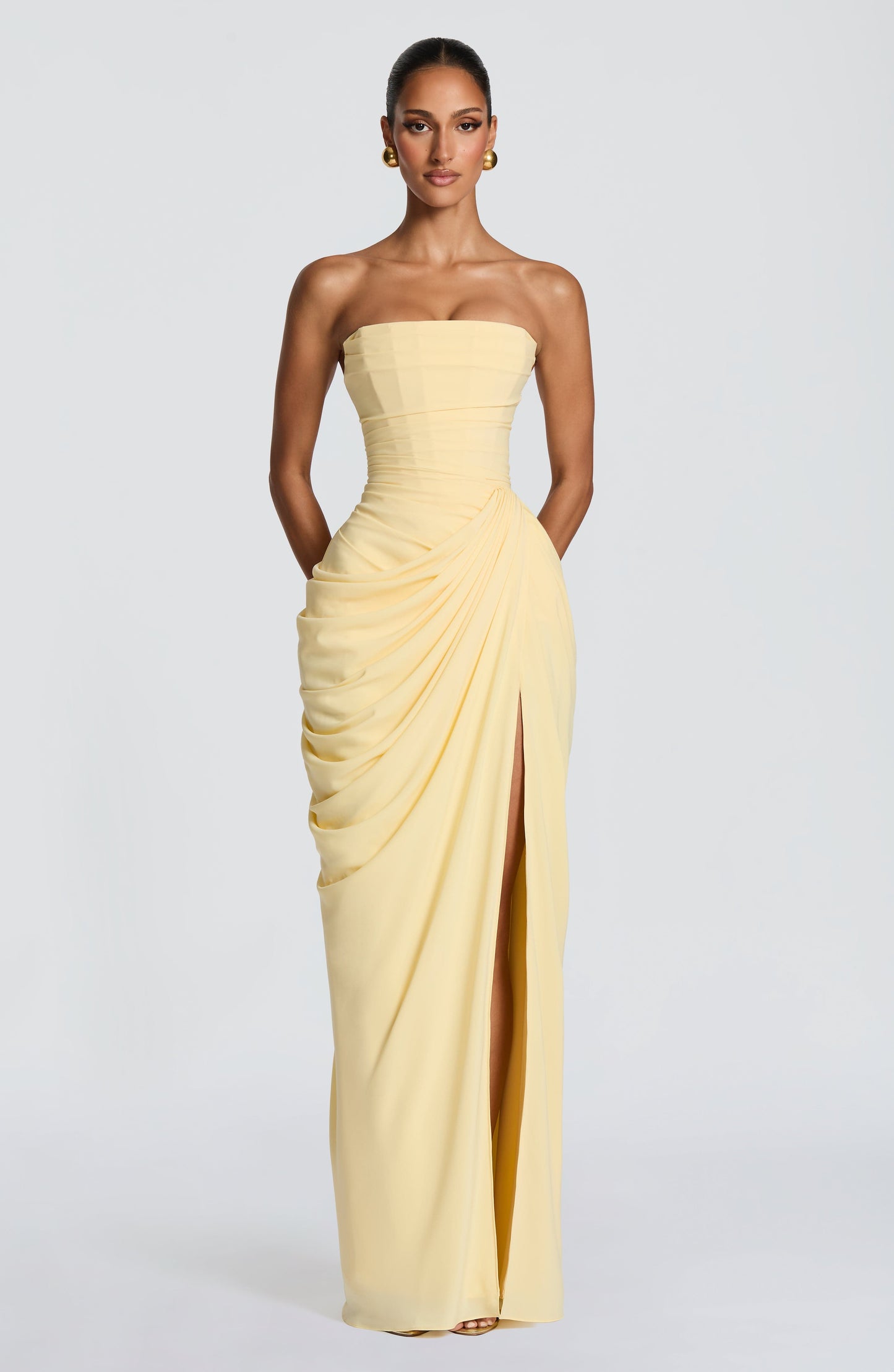 Iseult | Women's Strapless Corset Maxi Dress