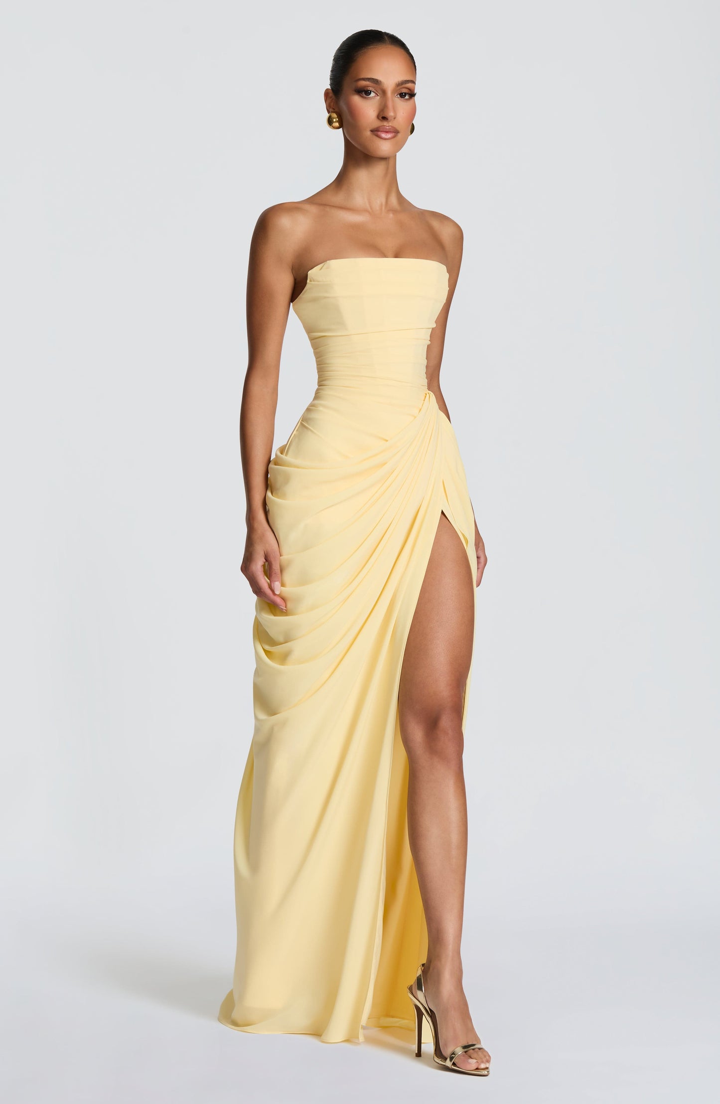 Iseult | Women's Strapless Corset Maxi Dress