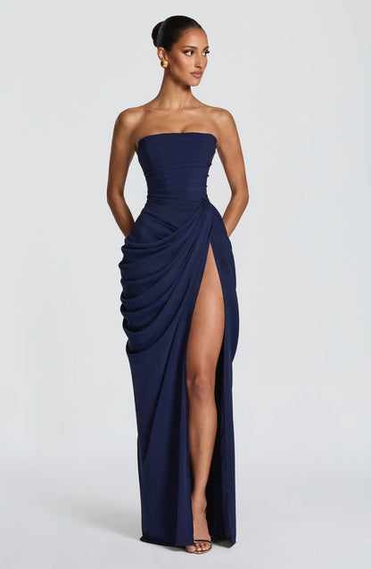 Iseult | Women's Strapless Corset Maxi Dress
