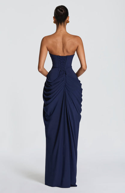Iseult | Women's Strapless Corset Maxi Dress