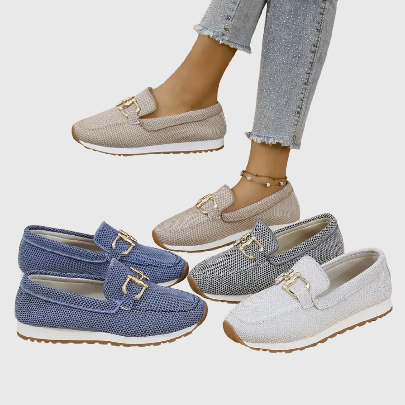 Grace | Women's Casual Buckle Loafer Sneakers
