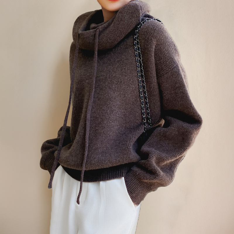 Noorlyn | Women’s Knitted Relaxed Fit Hoodie