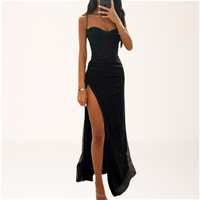 Cassandra | Women's Sequined Sleeveless Maxi Dress