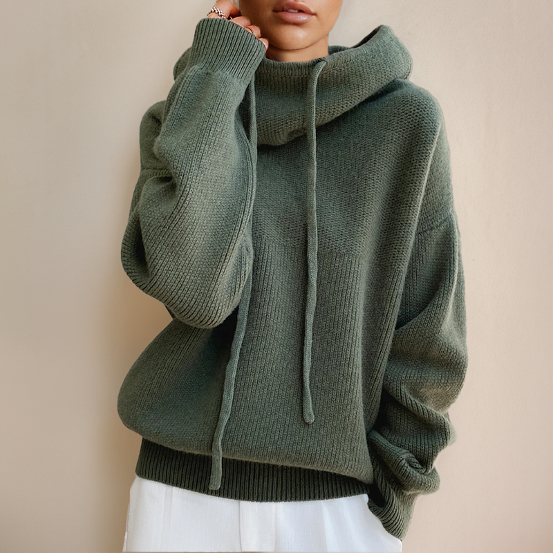 Noorlyn | Women’s Knitted Relaxed Fit Hoodie