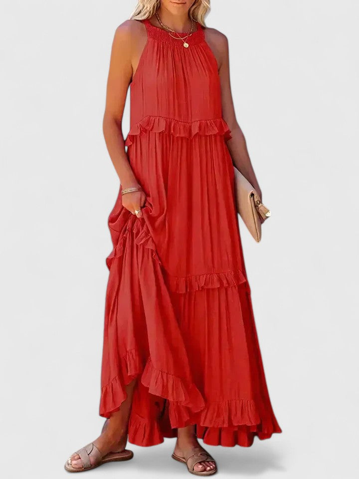 Amelie | Women's Elegant Draped Maxi Dress