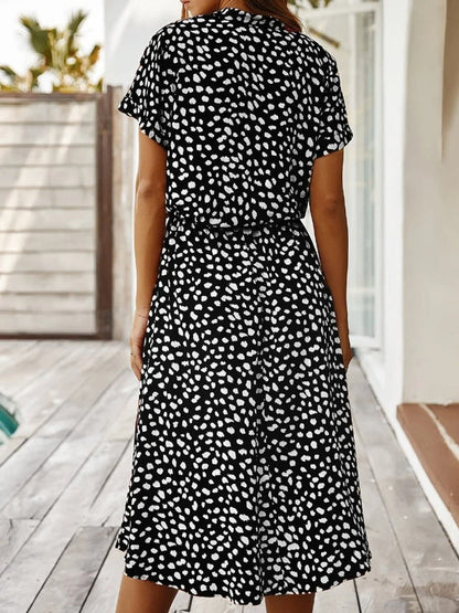 Doireann | Women's Casual Printed Loose Shirtdress