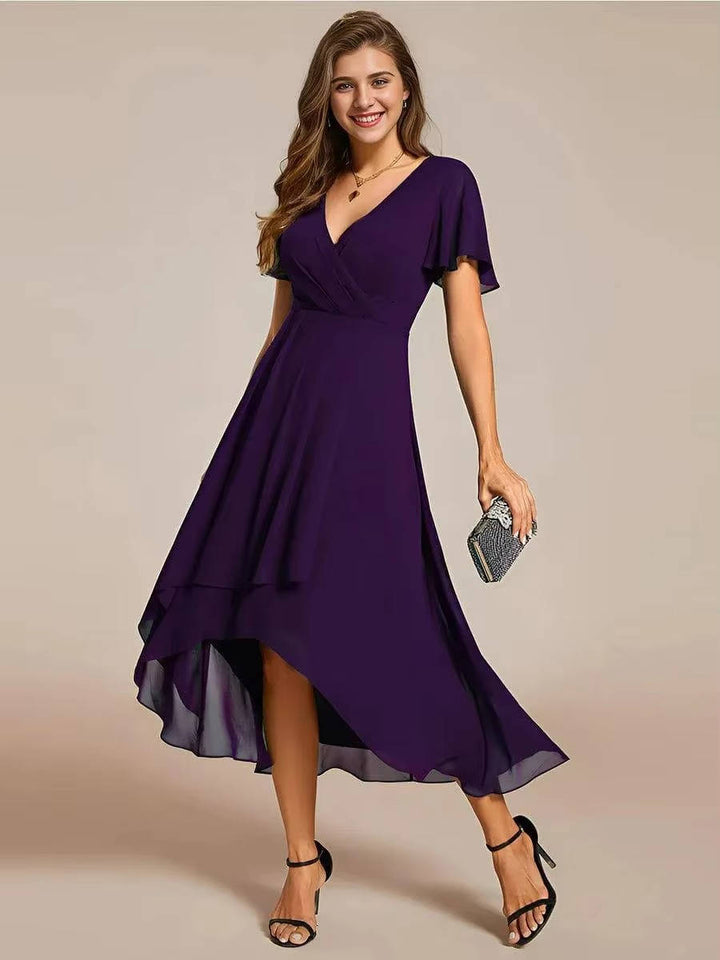 Liliana | Women’s Asymmetrical Wedding Guest Midi Dress
