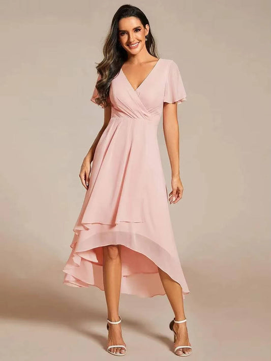 Liliana | Women’s Asymmetrical Wedding Guest Midi Dress