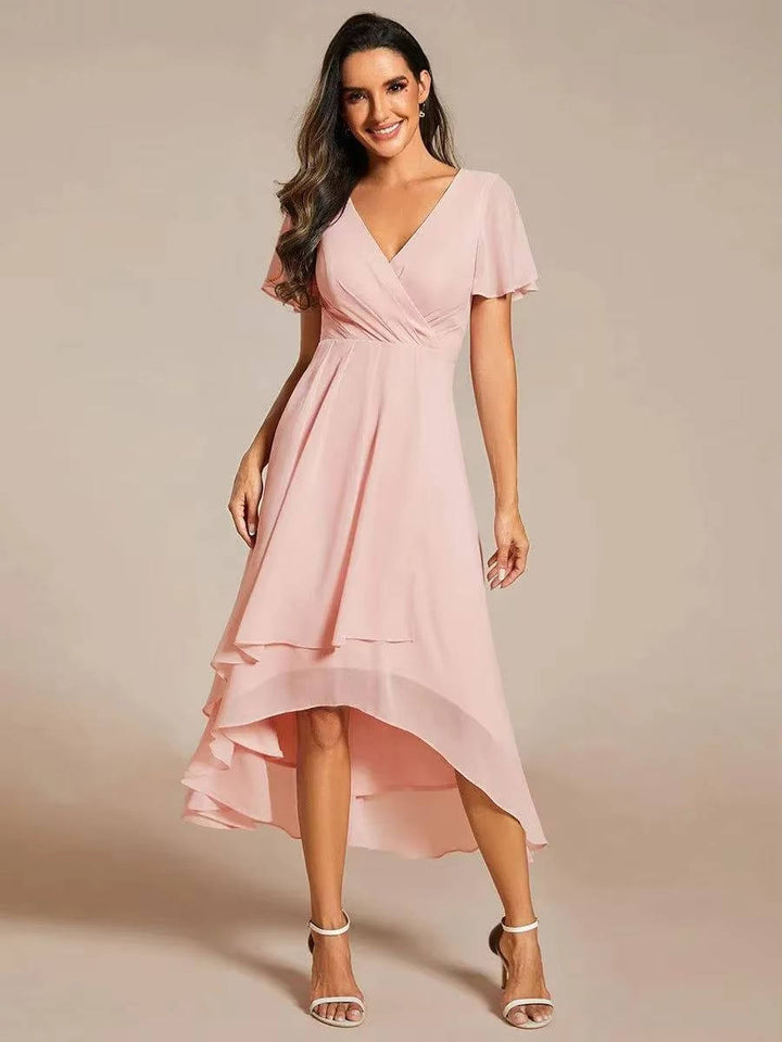 Liliana | Women’s Asymmetrical Wedding Guest Midi Dress