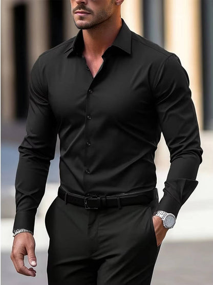Ciaran | Men's Casual Slim Fit Long Sleeve Shirt