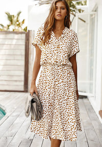 Doireann | Women's Casual Printed Loose Shirtdress
