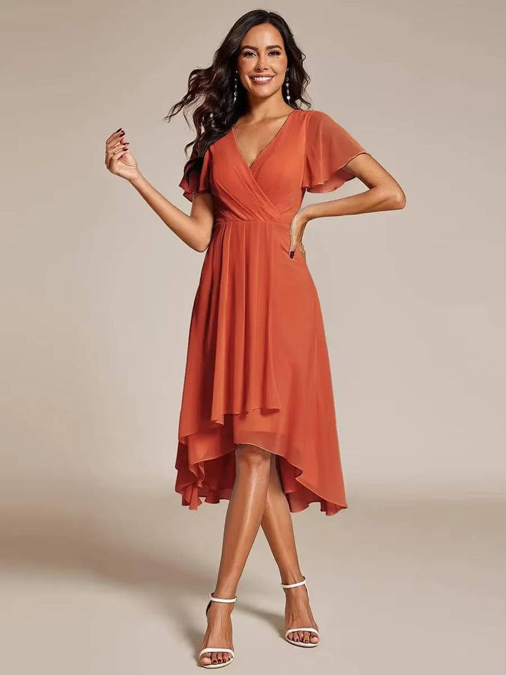 Liliana | Women’s Asymmetrical Wedding Guest Midi Dress