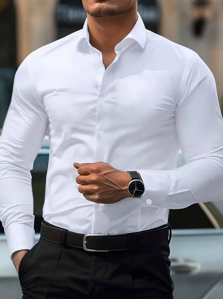 Ciaran | Men's Casual Slim Fit Long Sleeve Shirt