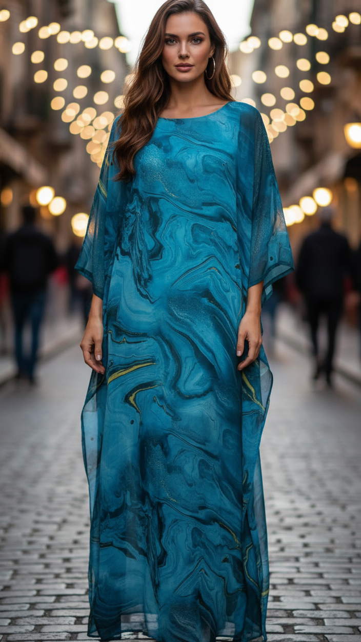 Maisie | Women’s Marble Print Wedding Guest Dress