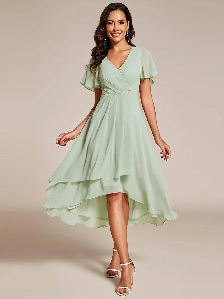 Liliana | Women’s Asymmetrical Wedding Guest Midi Dress