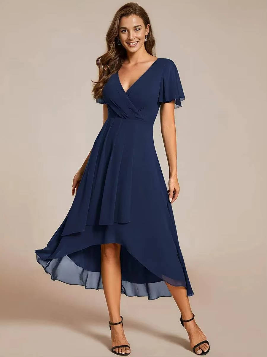 Liliana | Women’s Asymmetrical Wedding Guest Midi Dress
