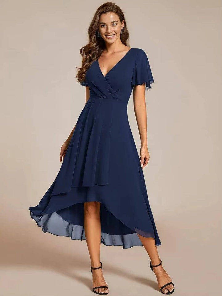 Liliana | Women’s Asymmetrical Wedding Guest Midi Dress