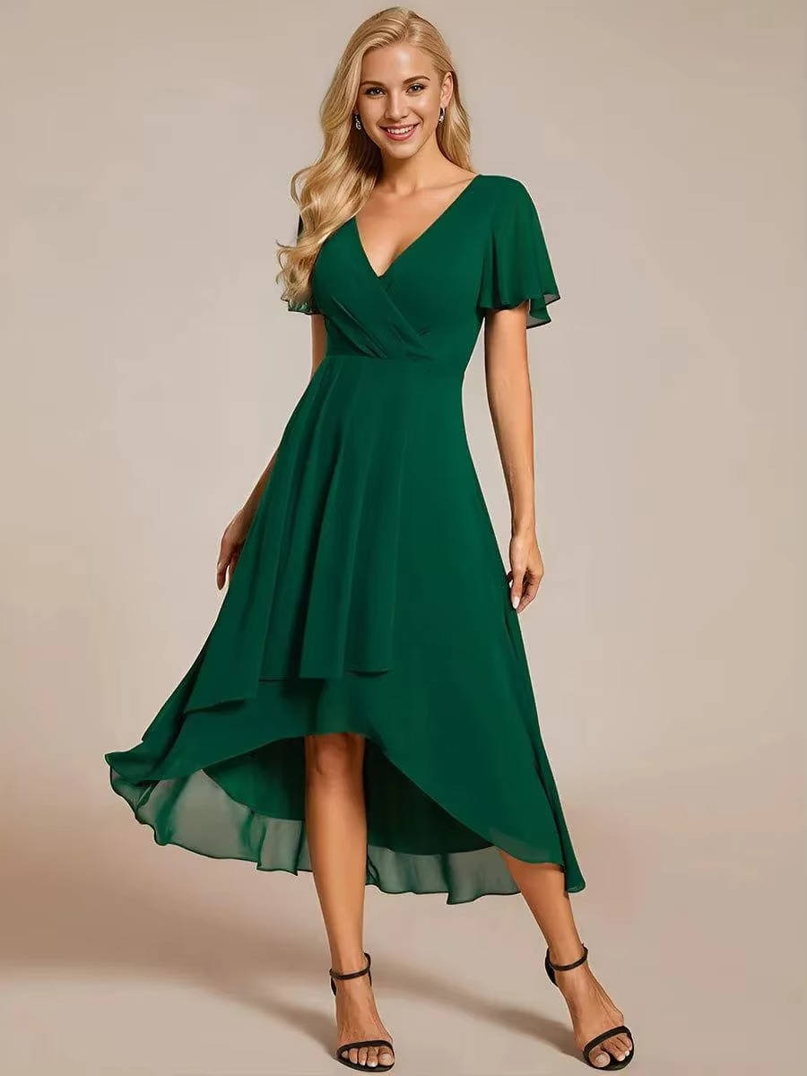 Liliana | Women’s Asymmetrical Wedding Guest Midi Dress