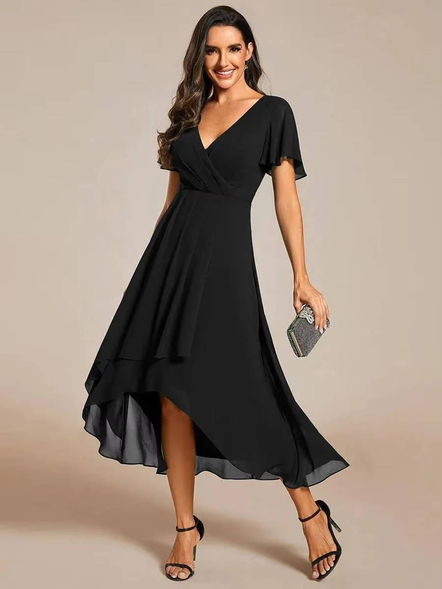 Liliana | Women’s Asymmetrical Wedding Guest Midi Dress