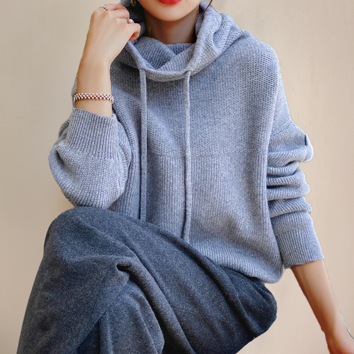 Noorlyn | Women’s Knitted Relaxed Fit Hoodie