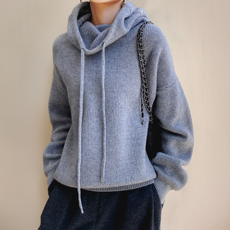 Noorlyn | Women’s Knitted Relaxed Fit Hoodie