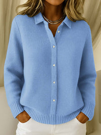 Elizabeth | Women's Casual Collared Buttoned Sweater