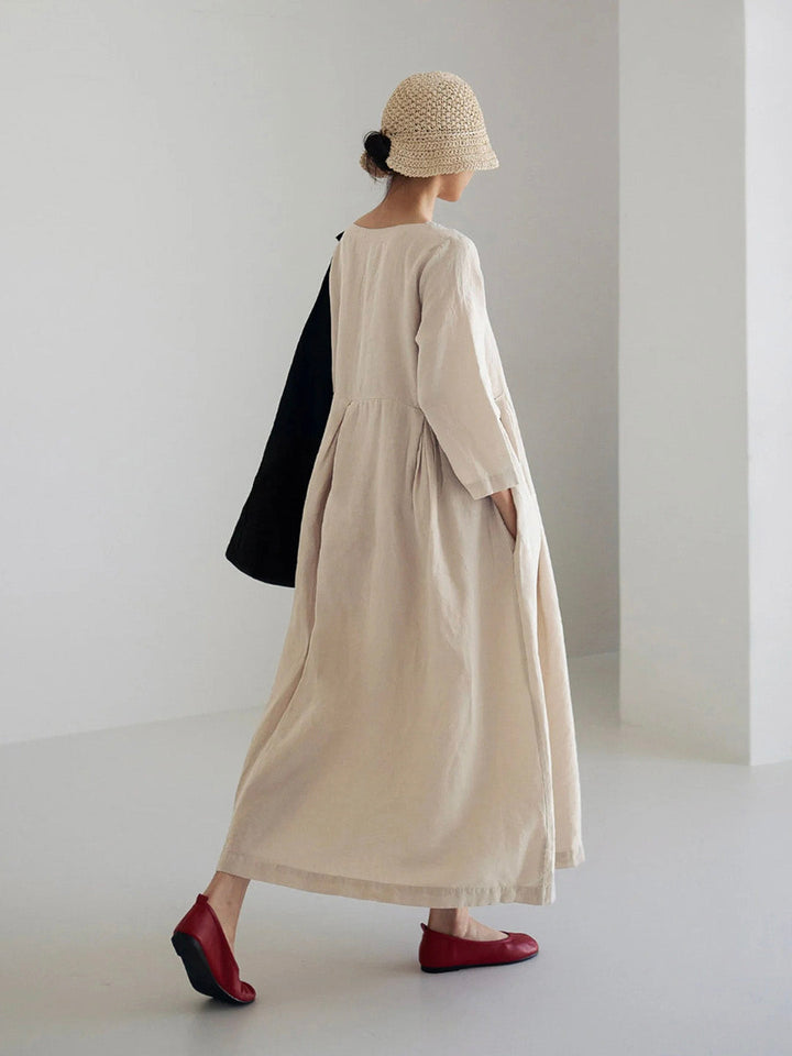 Salem | Women’s Casual Linen Maxi Dress