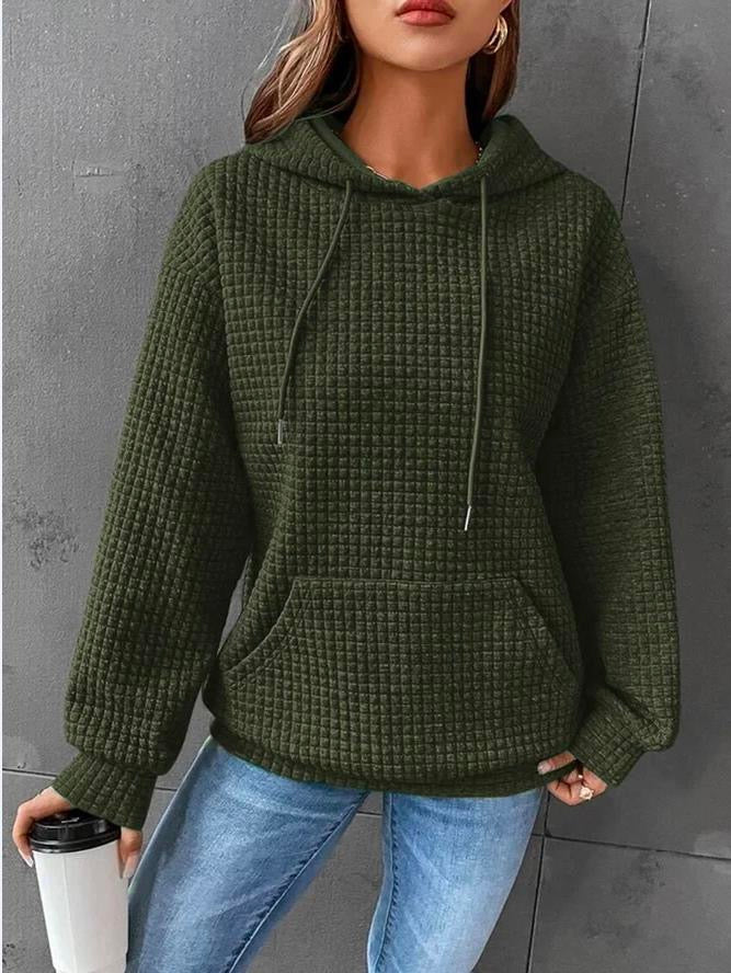 Reign | Women’s Textured Pouch Pocket Hoodie