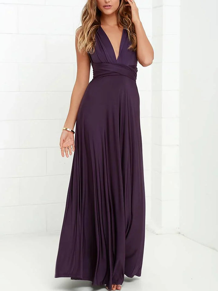 Queenie | Women’s Convertible Wedding Guest Maxi Dress