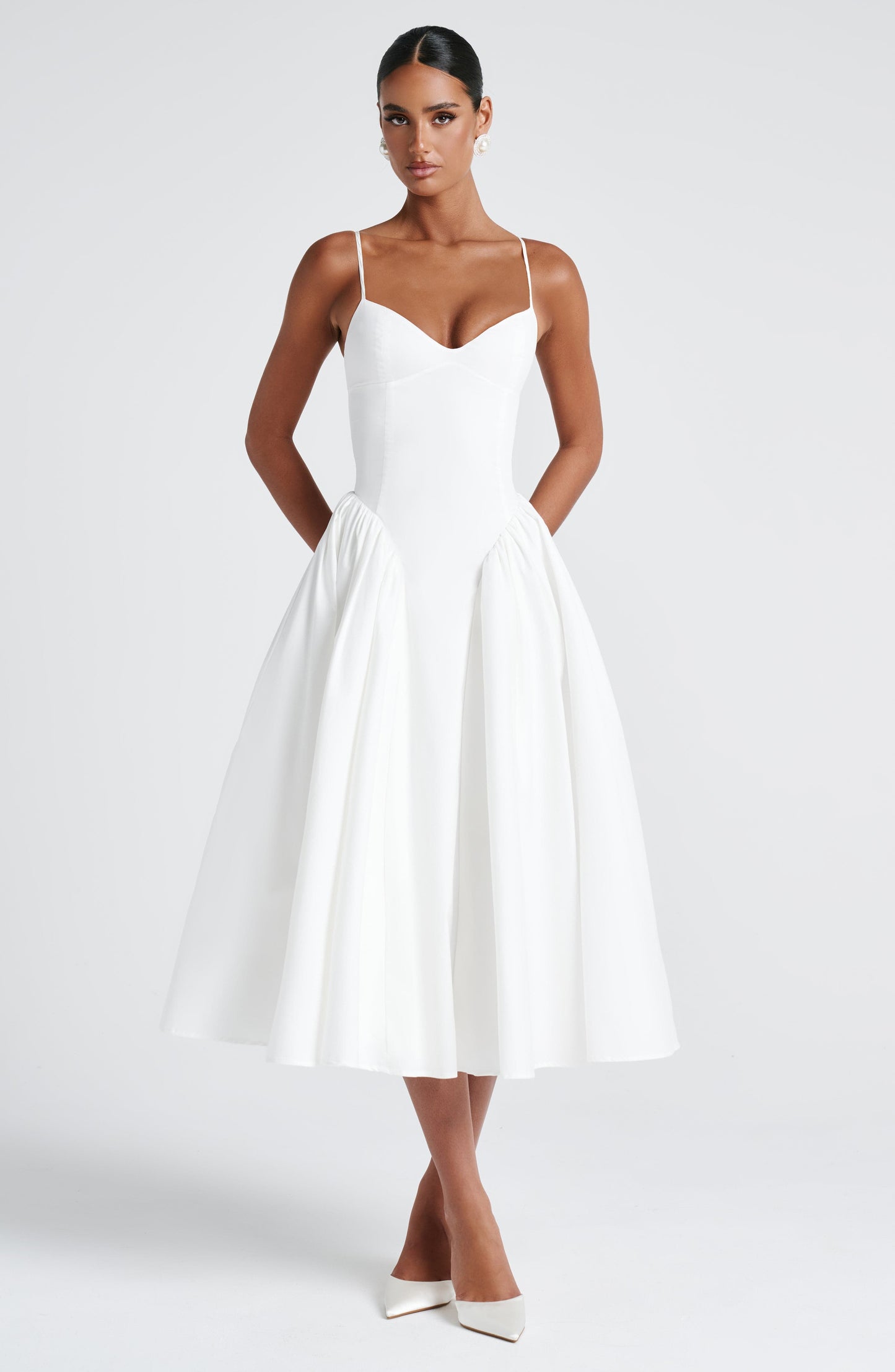 Kayla | Women's Summer Sophisticated A-line Midi Dress