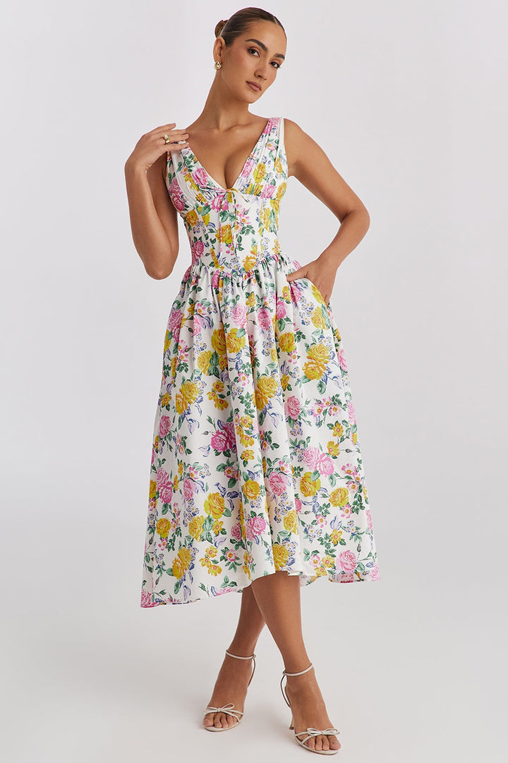 Delaney | Women’s Elegant Floral Wedding Guest Dress