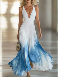 Megan | Women's Floral V-Neck Maxi Dress