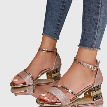 Rachel | Women's Strappy Low Heeled Sandals