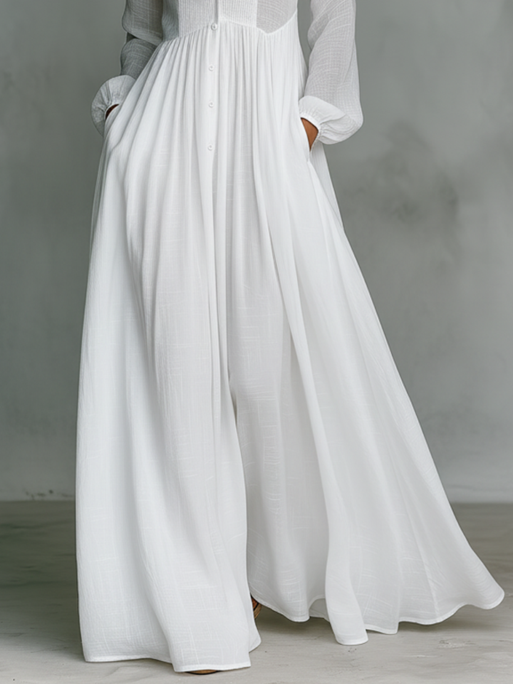 Rosalyn  | Women’s Summer Linen Maxi Dress