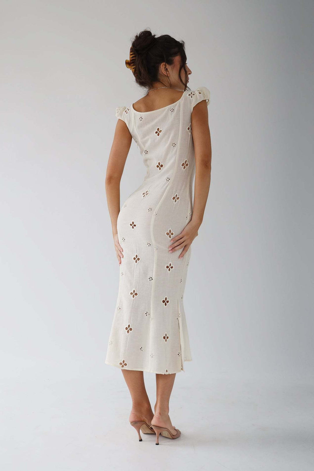 Keira | Women’s Buttoned Wedding Guest Midi Dress