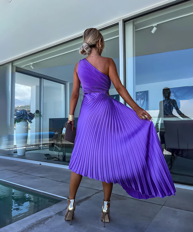 Addison | Women’s Pleated Wedding Guest Dress