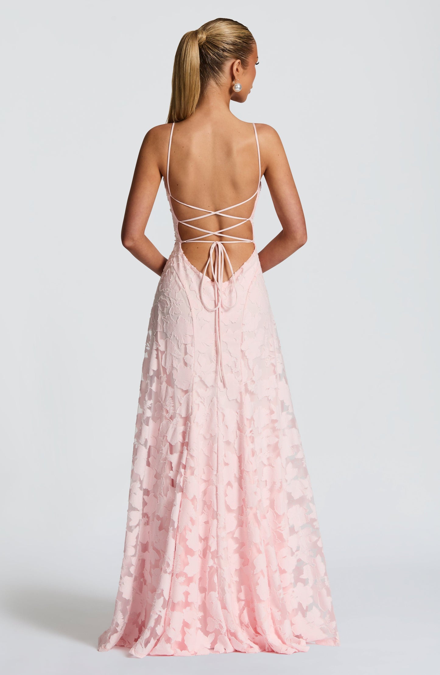 Eithne | Women's Floral Open Back Wedding Guest Maxi Dress