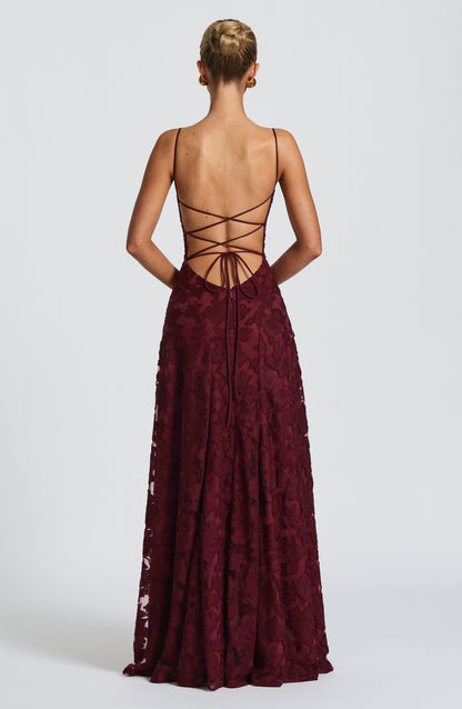 Melinda | Women's Formal Embroided Maxi Evening Dress