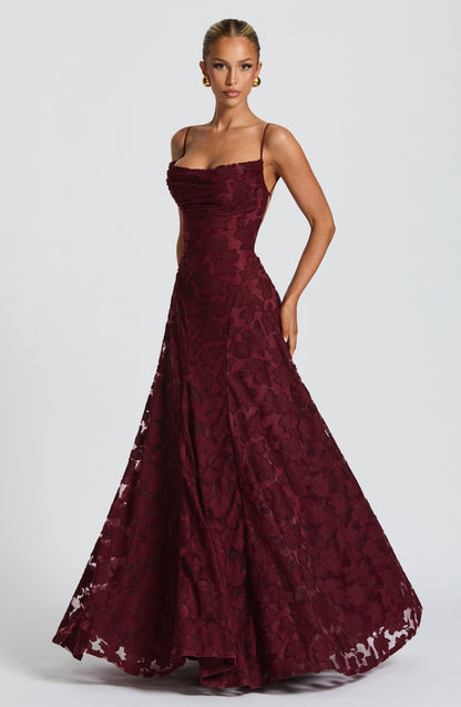 Melinda | Women's Formal Embroided Maxi Evening Dress