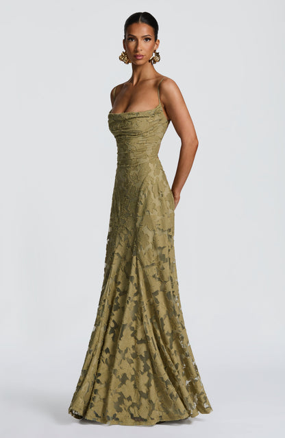 Melinda | Women's Formal Embroided Maxi Evening Dress