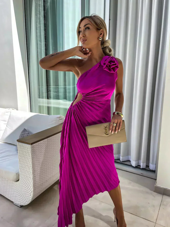 Sienna | Women’s Pleated Wedding Guest Midi Dress