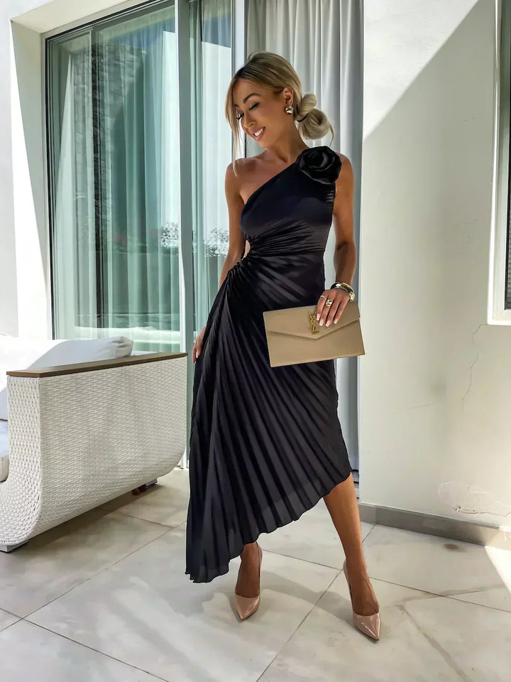 Sienna | Women’s Pleated Wedding Guest Midi Dress