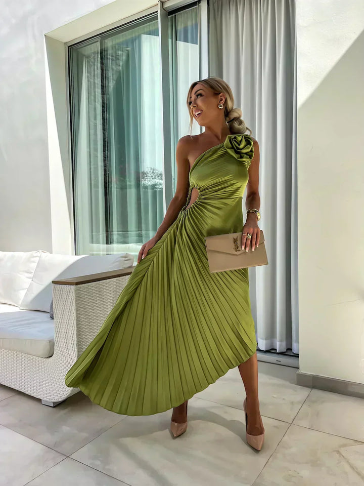 Sienna | Women’s Pleated Wedding Guest Midi Dress