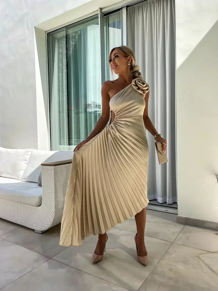 Sienna | Women’s Pleated Wedding Guest Midi Dress