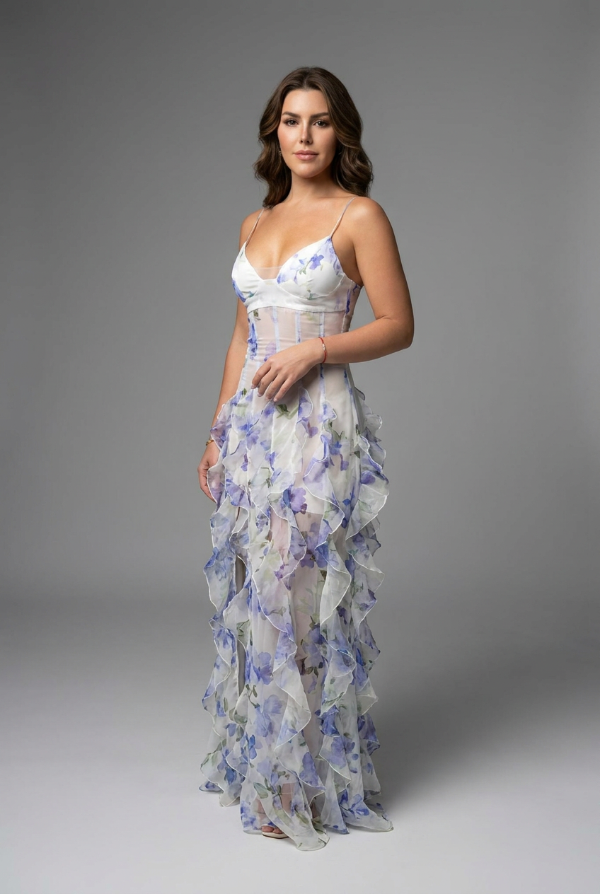 Annika | Women’s Ruffled Wedding Guest Dress